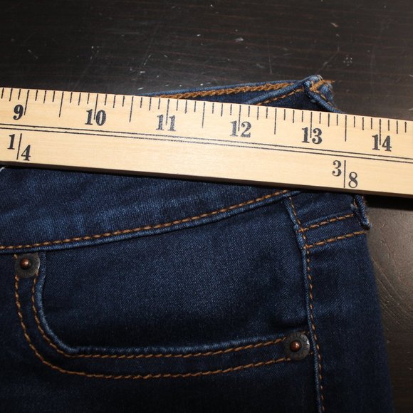 Aeropostale High Waisted Jeggings Dark Wash Stretch Jeans size 2 - Picture 5 of 9